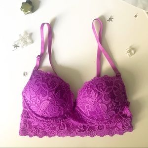 NWOT Lace Push-up Bralette